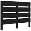vidaXL Bett-Kopfteil Schwarz 100x3x80 cm Massivholz Kiefer