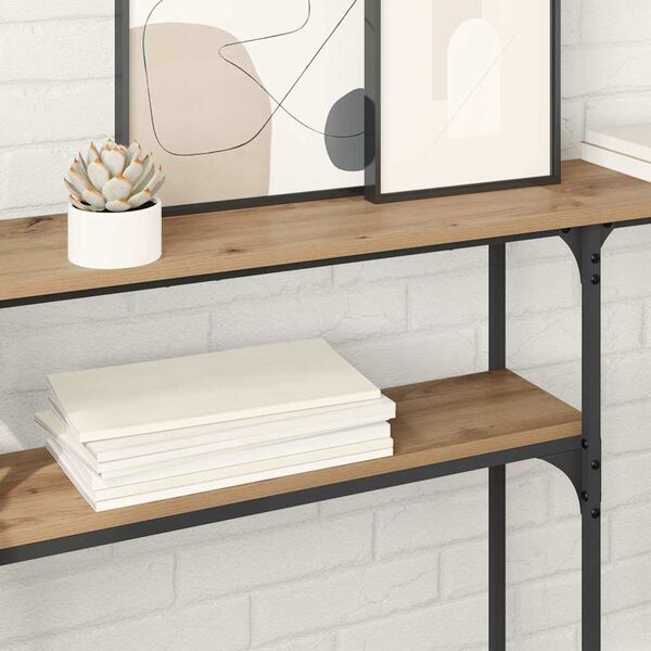 vidaXL Konsolentisch Artisan-Eiche 145 x 22,5 x 75 cm Holzwerkstoff