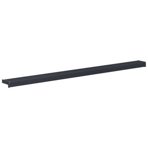 vidaXL Fensterbank Anthrazit mit Holzmaserung 140 x 15 x 4,5 cm PVC