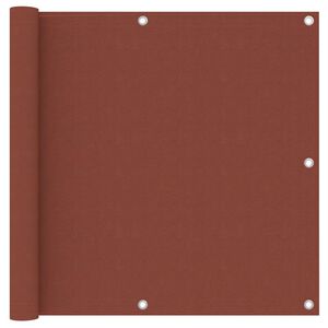 vidaXL Balkon-Sichtschutz Terracotta-Rot 90x500 cm Oxford-Gewebe