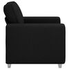 vidaXL Sofa 59cm Schwarz Stoff