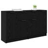 vidaXL Sideboards 2 pcs Schwarz Eichen-Optik 60 x 30 x 70 cm