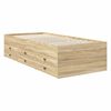 vidaXL Tagesbett Sonoma Eiche und Schwarz 100 x 200 cm Holzwerkstoff