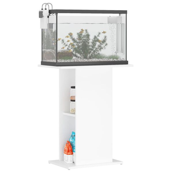 vidaXL Aquariumst&auml;nder Wei&szlig; 60,5x36x72,5 cm Holzwerkstoff