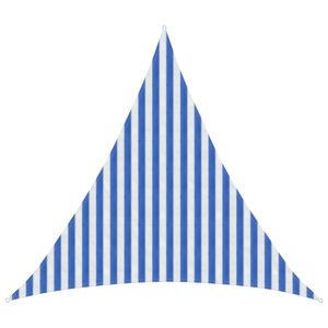 vidaXL Sonnensegel Blau und Wei&szlig; 3 x 3 x 3 m HDPE