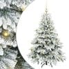 vidaXL K&uuml;nstlicher Weihnachtsbaum mit 150 LEDs Wei&szlig; 150 cm PE und PVC