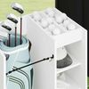 vidaXL Golf Schrank Mit Rad Uni Wei&szlig; 65 x 45 x 98 cm