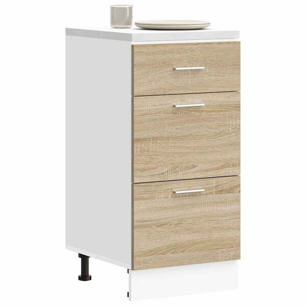 vidaXL Unterschrank Lyon Sonoma-Eiche 40x46x81,5 cm Holzwerkstoff