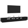 vidaXL TV-Schrankset 3 pcs Schwarz 300 x 35 x 40 cm Holzwerkstoff