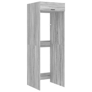 vidaXL Waschmaschinen-Schrank mit T&uuml;r Sonoma-Grau 67,5 x 68 x 200 cm