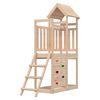 vidaXL Spielturm Braun 110,5 x 52,5 x 214 cm Massives Kiefernholz