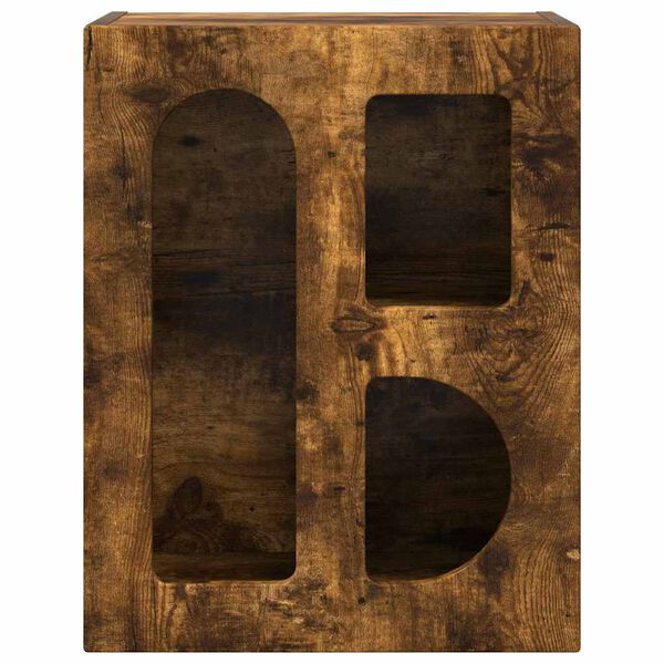 vidaXL Nachttisch Ger&auml;ucherte Eiche 40 x 35 x 50 cm Holzwerkstoff