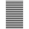 vidaXL Doppelrollo Schwarz 145x230 cm Stoffbreite 140,9 cm Polyester