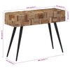 vidaXL Konsolentisch 110x34x80 cm Recyceltes Massivholz Teak