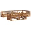 vidaXL Outdoor-Sofagarnitur 7 stk. Natur Massivholz Akazie