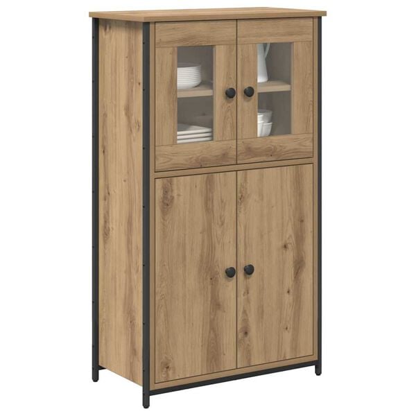 vidaXL Highboard Artisan-Eiche 62 x 32 x 106,5 cm Holzwerkstoff