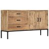 vidaXL Sideboard 140x35x75 cm Massivholz Mango