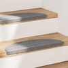 vidaXL Stufenmatten Selbstklebend 15 Stk. 56x17x3 cm Grau