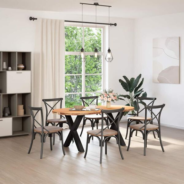 vidaXL Esstisch Hellbraun 180x90x74 cm Massivholz Eiche Oval