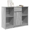 vidaXL Sideboard mit Schublade Grau Sonoma 101x35x76 cm Holzwerkstoff