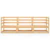 vidaXL Outdoor-Sofa 3-Sitzer Massivholz Kiefer