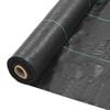 vidaXL Unkraut- und Wurzelschutzfolie PP 2 x 50 m Schwarz