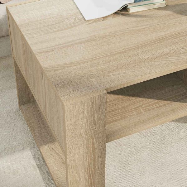 vidaXL Couchtisch Sonoma-Eiche 92 x 53 x 45 cm Holzwerkstoff