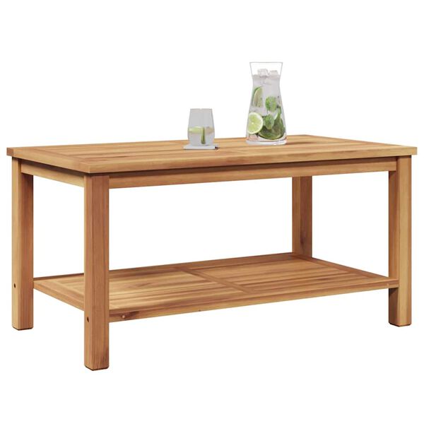 vidaXL Couchtisch Braun 90 x 50 x 45 cm Teak-Massivholz