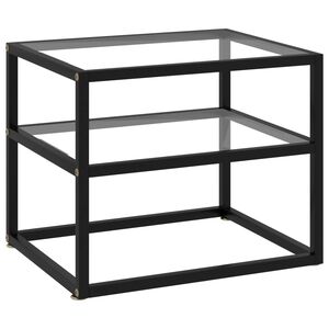 vidaXL Konsolentisch Transparent 50x40x40 cm Hartglas