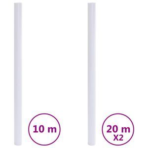 vidaXL Fensterfolien Matt Transparent Grau PVC