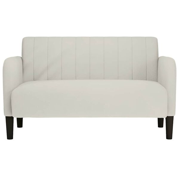 vidaXL Zweisitzer-Sofa Creme 109 cm Samt