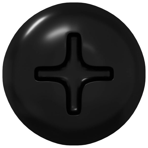 vidaXL Selbstschneidender Nagel 9000 pcs Schwarz Stahl