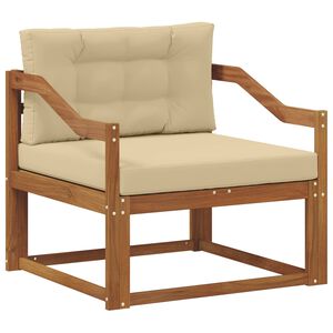 vidaXL Outdoor Mittelsofa Massivholz Akazie Natur