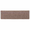 vidaXL Stufenmatten Selbstklebend 10 Stk. 65x21x4 cm Hellbraun Rechteckiger Rand