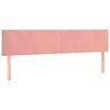 vidaXL Boxspringbett mit Matratze Rosa 120x190 cm Samt