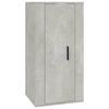 vidaXL TV-Wandschrank Betongrau 40x34,5x80 cm