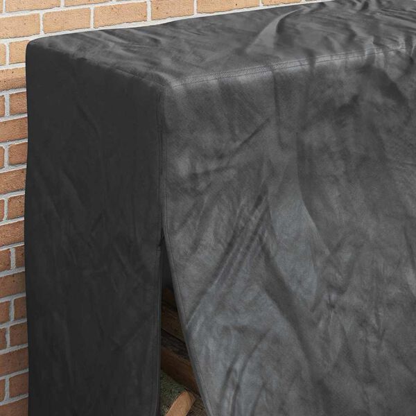 vidaXL Abdeckung f&uuml;r Kaminholzregal Schwarz 61 x 122 x 106 cm Stoff