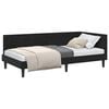 vidaXL Eckbettgestell Schwarz 100 x 200 cm Samt