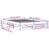 vidaXL Bettgestell ohne Matratze Sonoma-Eiche 140x200 cm Holzwerkstoff