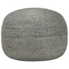vidaXL Handgefertigter Sitzpuff Olivgr&uuml;n 45 x 30 cm Jute