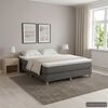vidaXL Boxspringbettgestell Dunkelgrau 140x200 cm Stoff