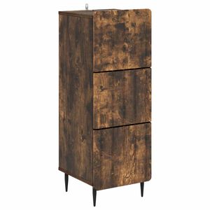 vidaXL Schubladenschrank Ger&auml;ucherte Eiche 33 x 34,5 x 92 cm