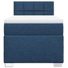 vidaXL Boxspringbett mit Matratze Blau 80x200 cm Stoff