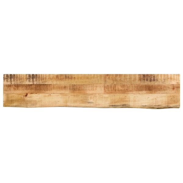 vidaXL Tischplatte 140x40x2,5 cm Baumkante Massivholz Raues Mangoholz