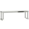 vidaXL Aufsatzboard f&uuml;r K&uuml;chentisch 110x30x35 cm Edelstahl