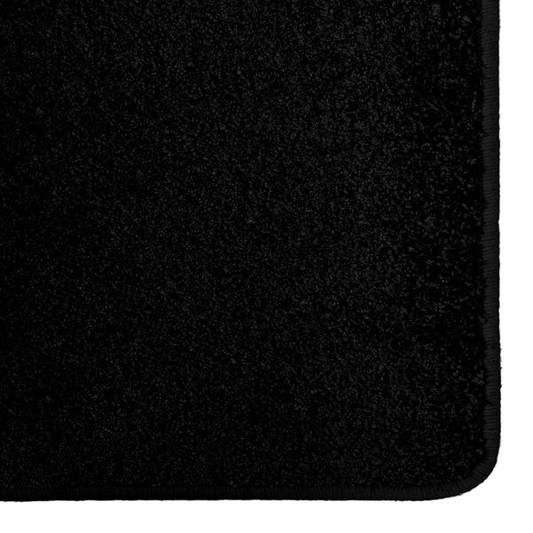 vidaXL Teppichl&auml;ufer Schwarz 80 x 500 cm 100% Polypropylen Tuft