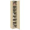 vidaXL Hochschrank Schmal Sonoma-Eiche 40x42,5x225 cm Holzwerkstoff