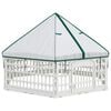 vidaXL 6-Panel-Hundespielplatz Wei&szlig; 179 x 151 x 114 cm Kunststoff