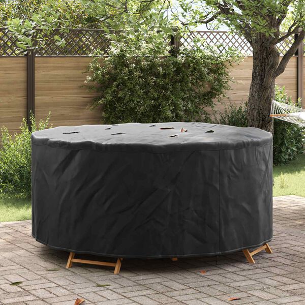 vidaXL Gartenmöbelabdeckung Schwarz 200 x 200 x 85 cm 600D-Gewebe