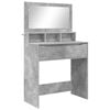 vidaXL Schlafzimmer-Frisiertische Beton Grau 80 x 39,6 x 135 cm